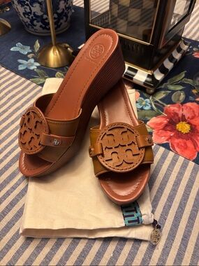 Tory Burch - Wedge slide - size 8.5 - worn twice